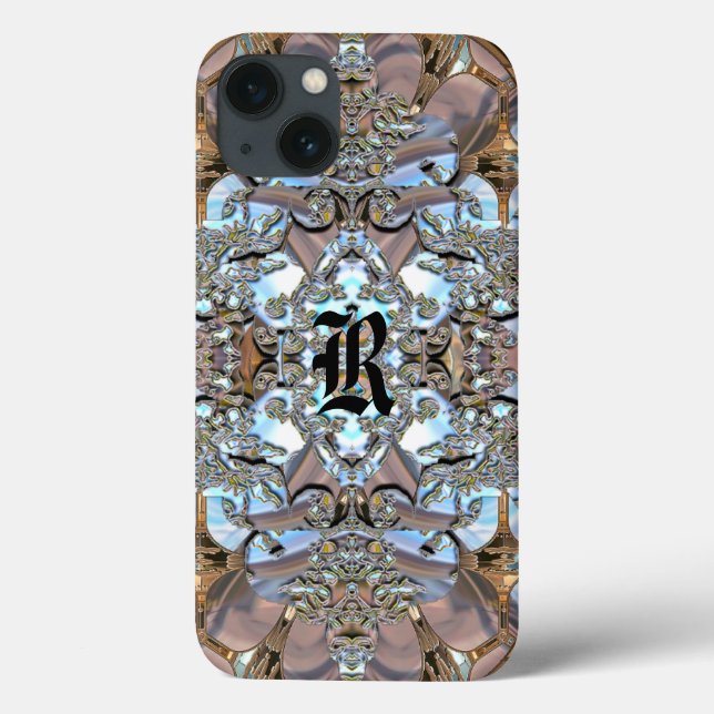 Fleurkin Romance Pretty Monogram Case-Mate iPhone Case (Back)