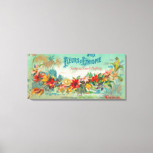Fleurs D Ethiopie Soap LabelParis, France Canvas Print