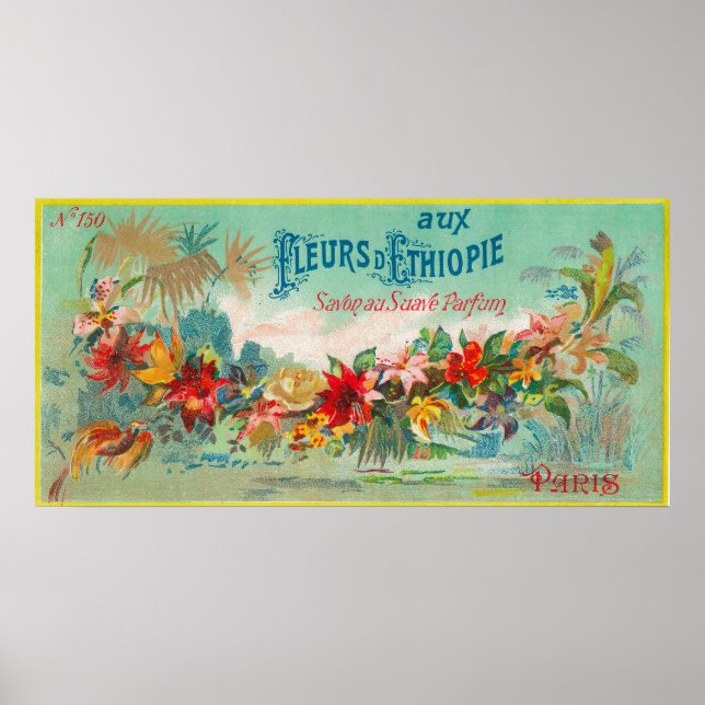 Fleurs D Ethiopie Soap LabelParis, France Poster (Front)