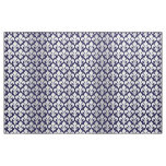Fleurs-de-lys Silver and Blue Fabric