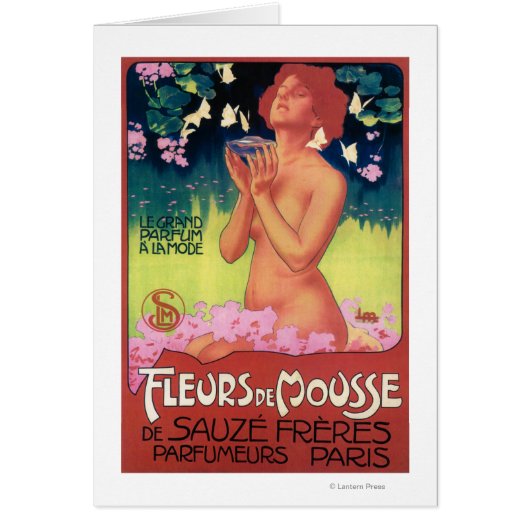 Fleurs de Mousse Perfume Poster Cards (Front)