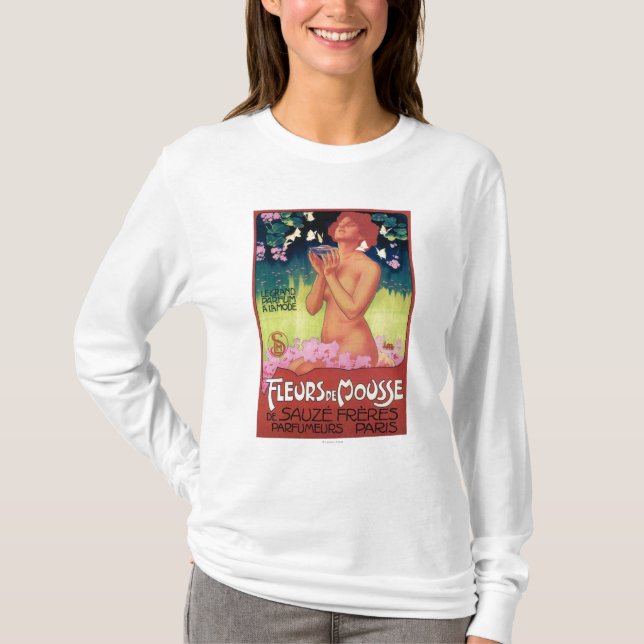 Fleurs de Mousse Perfume Poster T-Shirt (Front)