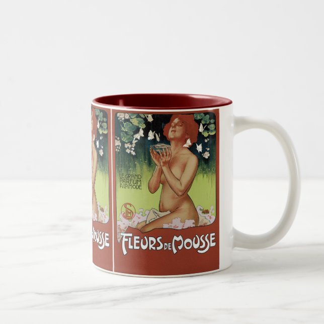 Fleurs de Mousse Two-Tone Coffee Mug (Right)