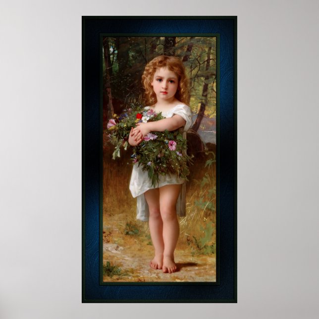 Fleurs De Printemps by William Bouguereau Poster (Front)