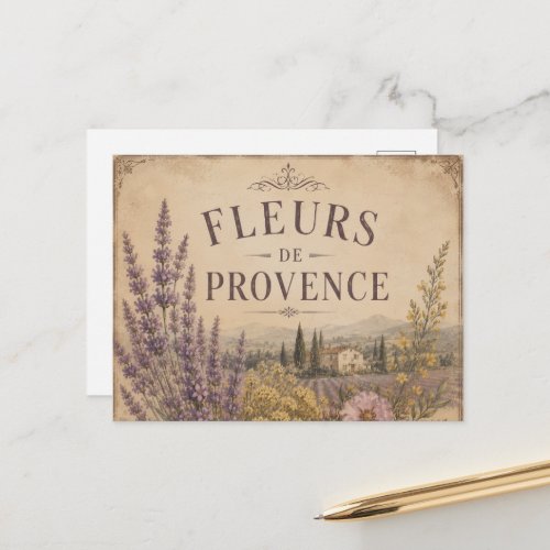 fleurs de provence postcard