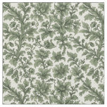 fleurs et feuilles vertes fabric