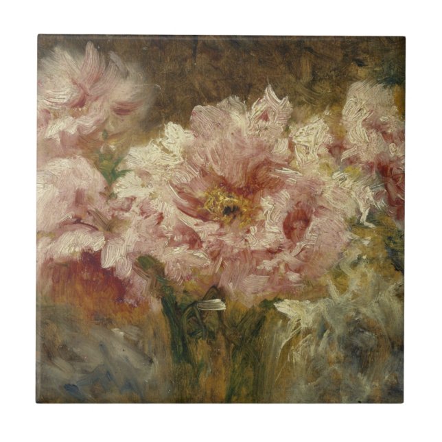 Fleurs – Félix Ziem Ceramic Tile (Front)