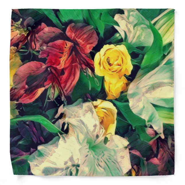 Fleurs Le Matin Bandana (Front)