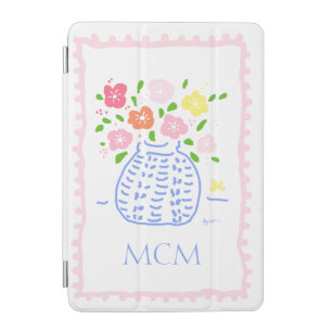 Fleurs With Monogram iPad Mini Cover