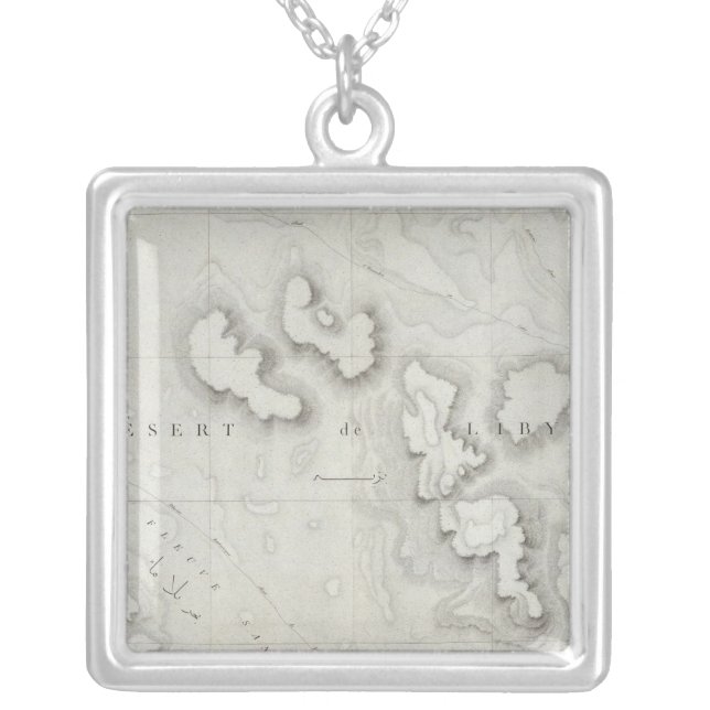 Fleuve Sans Eau, Egypt Silver Plated Necklace (Front)