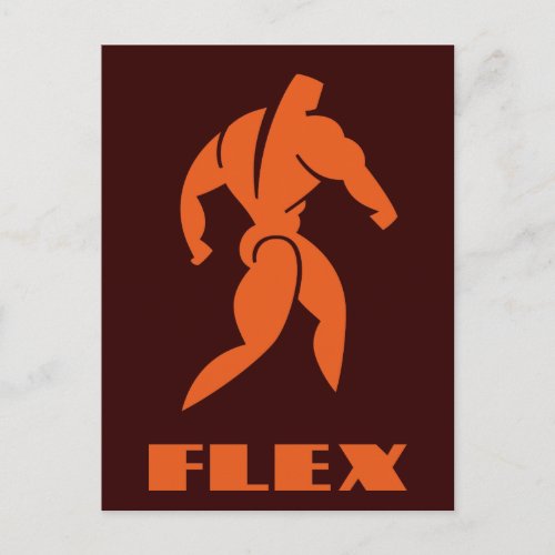 Flex Bodybuilding Postcard