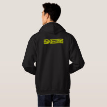 Flex Bormarr Yellow on Black Text Hoodie