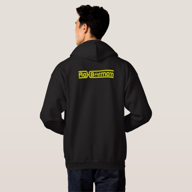 Flex Bormarr Yellow on Black Text Hoodie (Back Full)