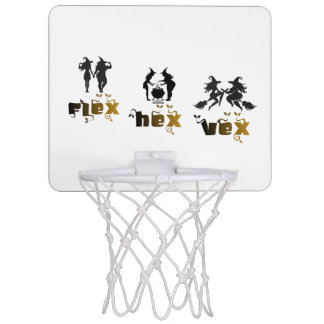 Flex. Hex. Vex. Body Positive & Diverse Witches Mini Basketball Hoop