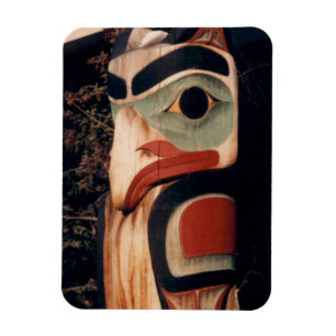 Flex Refrigerator Totem Pole Alaska Photo Designed Magnet