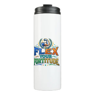 Flex Your Fortitude–Strength & Resilience Motivana Thermal Tumbler