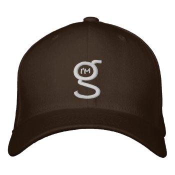 Flexfit Cap W I'm G Logo Embroidered Cap by ImGEEE at Zazzle