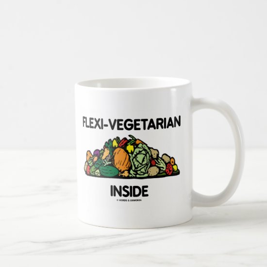 Flexi-Vegetarian Inside (Pile Of Vegetables) Coffee Mug