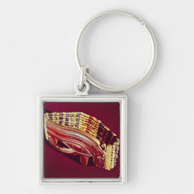 Flexible bead bracelet keychain (Front)