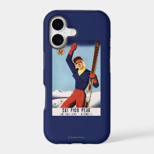 Flexible Flyer Pin-Up Skiing Girl iPhone 17 Case