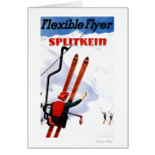 Flexible Flyer Splitkein Wooden Skis Promo (Front)