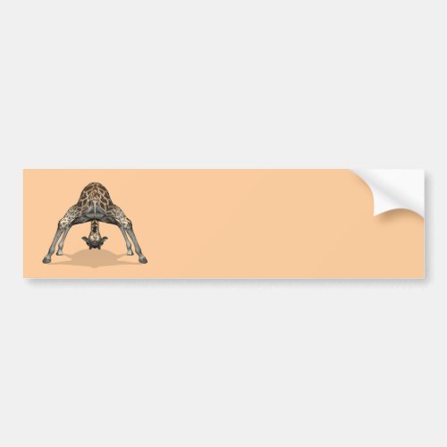 Flexible Giraffe Bumper Sticker