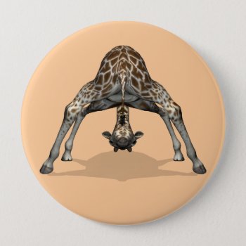 Flexible Giraffe Button by Emangl3D at Zazzle