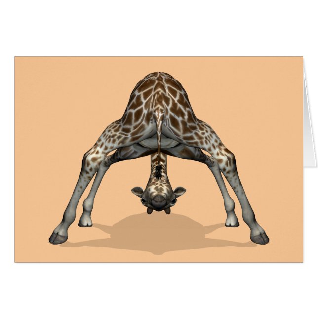 Flexible Giraffe Cards (Front Horizontal)