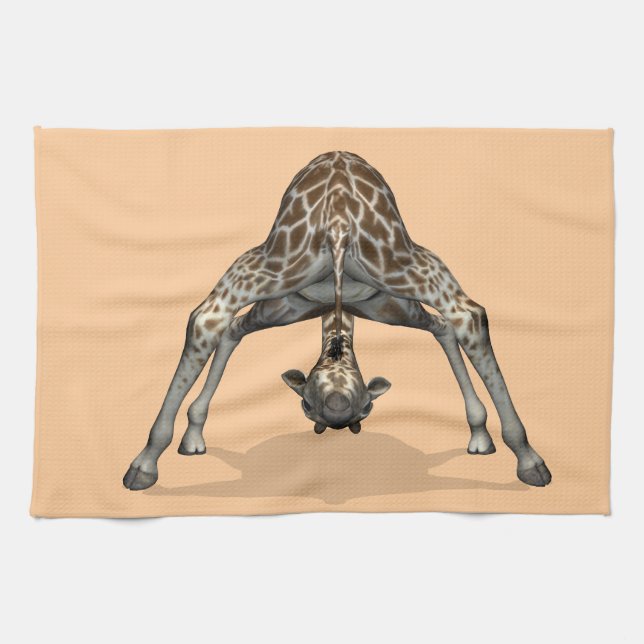 Flexible Giraffe Kitchen Towel (Horizontal)