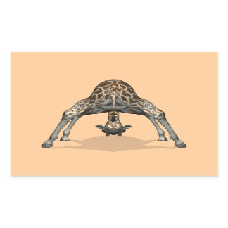 Flexible Giraffe Rectangular Sticker