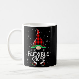 Flexible Gnome Buffalo Plaid Matching Family Chris Coffee Mug