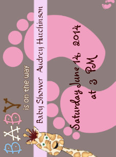 Baby Shower Invitation Refrigerator Magnets Zazzle Flexible Magnet Baby Shower Invitation Bb Giraffe