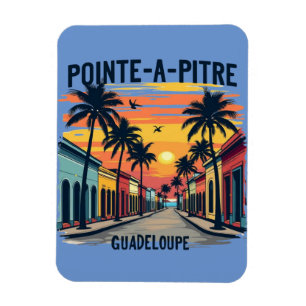 Flexible magnet Guadeloupe - Sunset souvenir