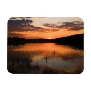 Flexible magnet sunset at Igelsbachsee