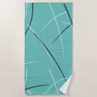 Flexible Monochrome Playful Simple Scribbles Beach Towel