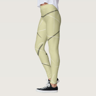 Flexible Monochrome Playful Simple Scribbles Leggings