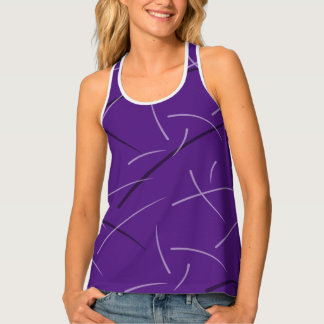 Flexible Monochrome Playful Simple Scribbles Tank Top