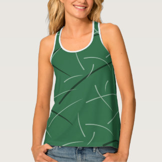 Flexible Monochrome Playful Simple Scribbles Tank Top