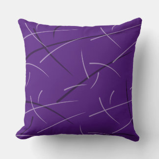 Flexible Monochrome Playful Simple Scribbles Throw Pillow