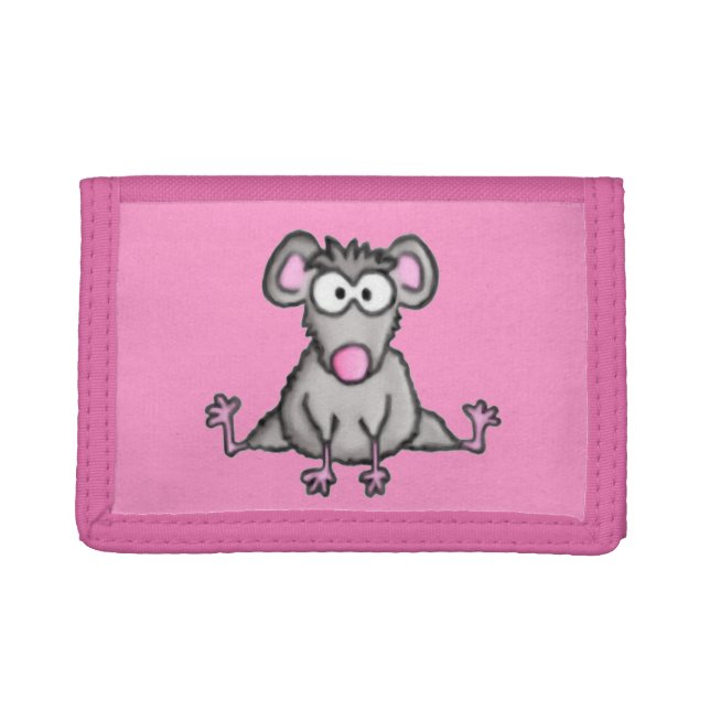 Flexible Mouse Trifold Wallet (Front)