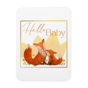 Flexible Photo Magnet for Baby Shower Invitations