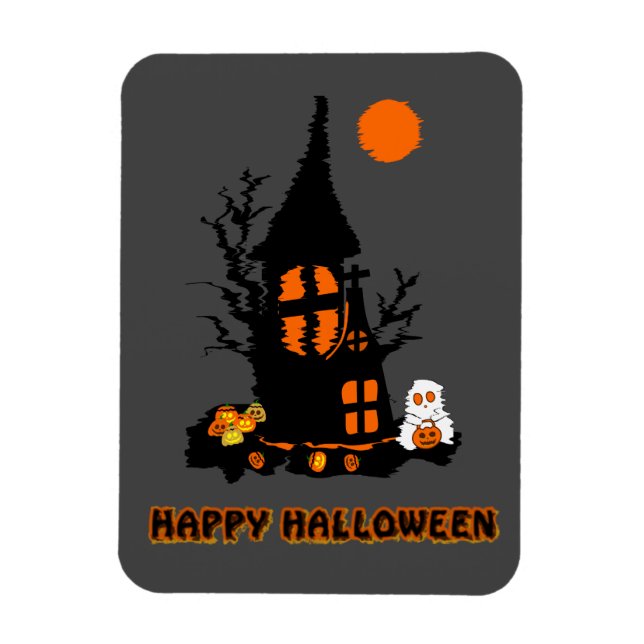 Flexible Photo Magnet | Happy Halloween (Vertical)