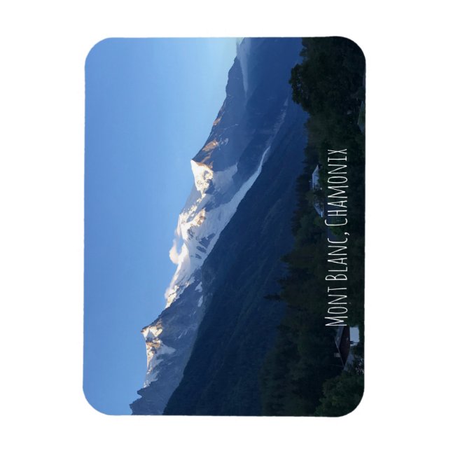 Flexible Photo Magnet Mont Blanc chamonix (Vertical)