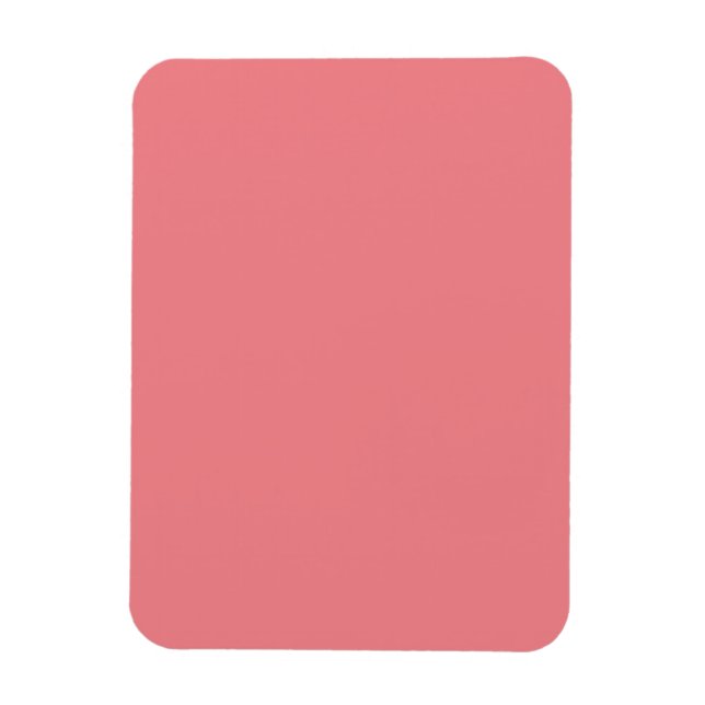 Flexible Photo Magnet | Pink Decorative Accent (Vertical)