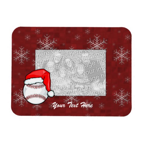 Flexible Photo Magnet _ Santa Baseball