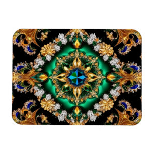 Flexible photo magnet with Brazilian Colors