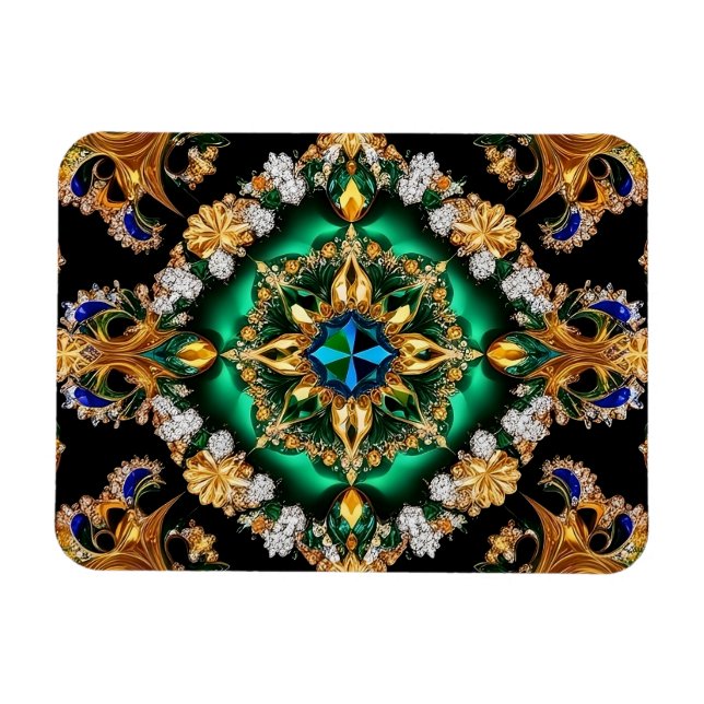 Flexible photo magnet with Brazilian Colors (Horizontal)