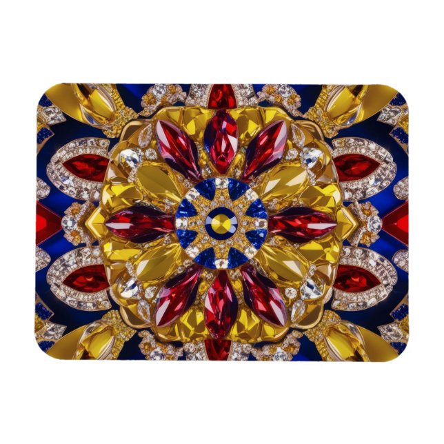 Flexible photo magnet with Colombian Colors (Horizontal)