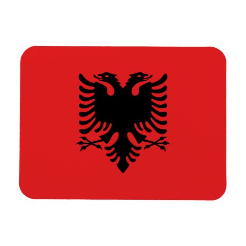 Flexible photo magnet with flag of Albania