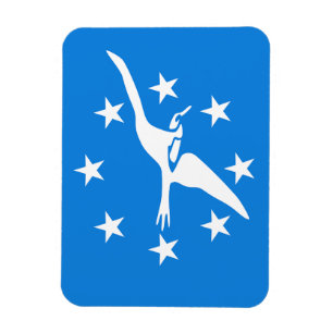 Flexible photo magnet with flag of Corpus Christi